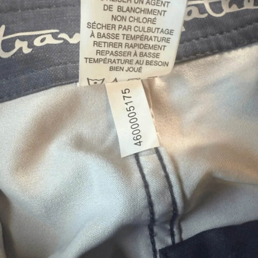 Travis Mathew Men's Check Mate Striped Stretch Swim Board Shorts Navy Blue Sz 38
